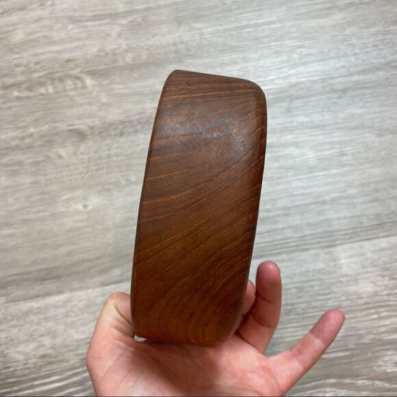 Dark Wood Bowl From Thailand - Picture 5 of 7